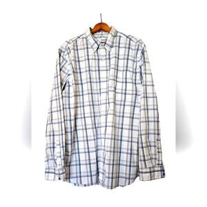 XXL Sonoma brand men's multi-colored plaid long sleeved button-down casual shirt